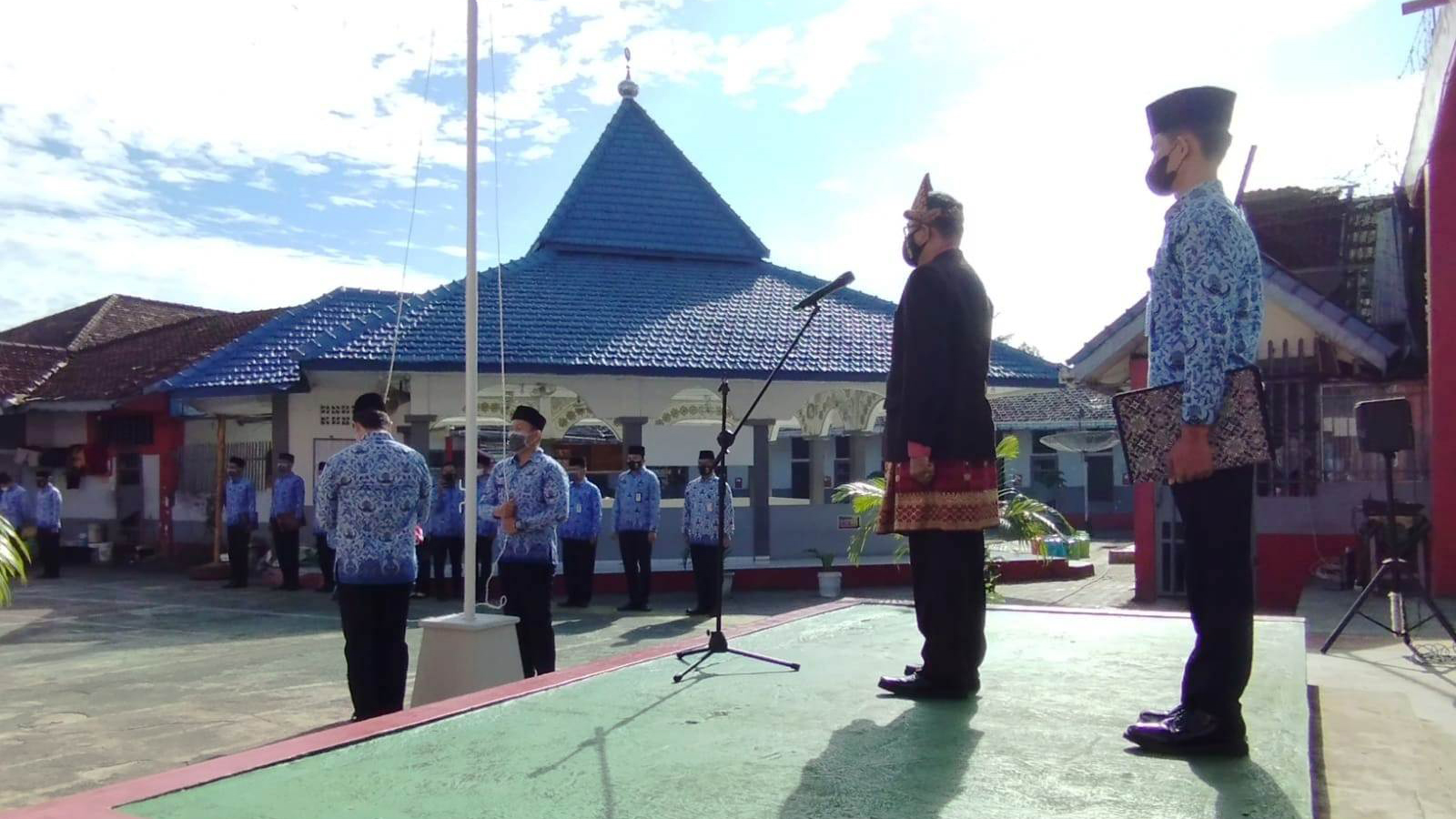 Upacara Hari Pendidikan Nasional di Lapas Lahat