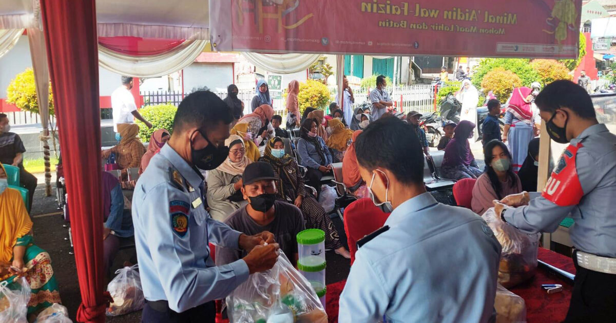 Suasana kunjungan di Lapas Lahat